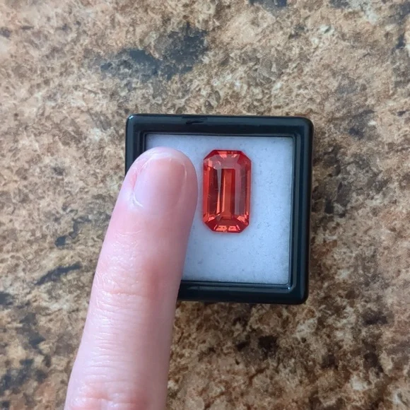 Created Loose Orange Sapphire - Picture 2 of 2